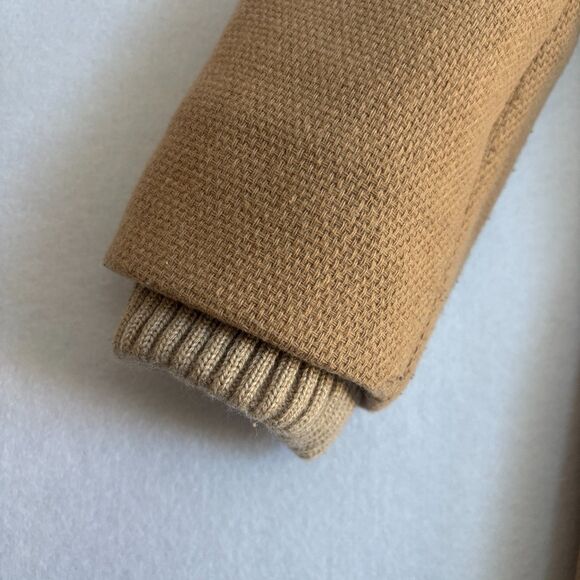 Ralph Lauren Buckle-Front Wool Blend Coat Women's 8 Camel Tan Preppy Classic - Picture 4 of 10